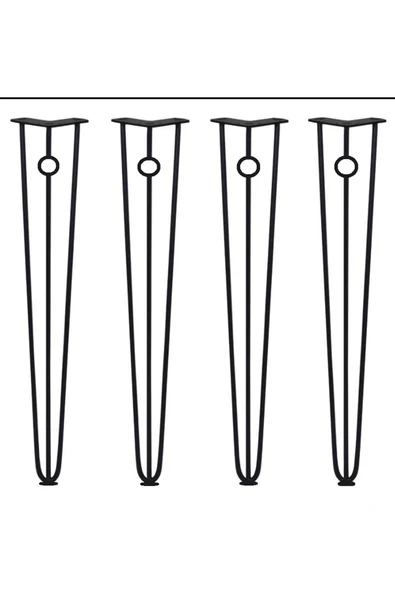 Firkete Masa Ayağı - Halkalı / Pul Ayak / 1 Takım(4 Adet) / 89cm