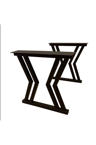 Metal Masa Ayağı - Geometrik Desenli / 1 Çift (2 Adet) / !!!