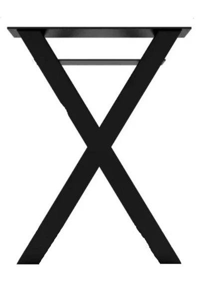Metal Masa Ayağı - ’’ X ’’ Desenli / 1 Çift (2 Adet) / !!!