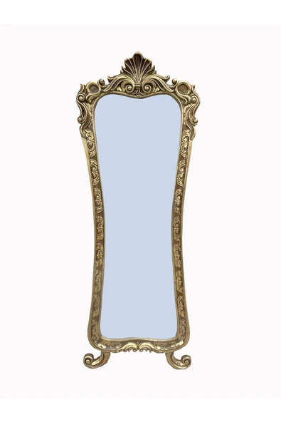 Evim-E Aksesuar Lavina Ayaklı Boy Aynası Polyester Döküm-Tamamı Oymalı-El Boyası - 2