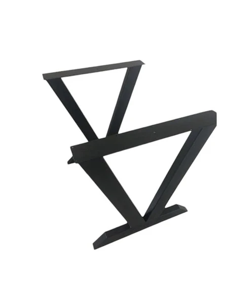 DEKOR Metal Masa Ayağı / 4-6 Kişilik / Siyah / 2 Adet / 58x6x70(h), AN0192