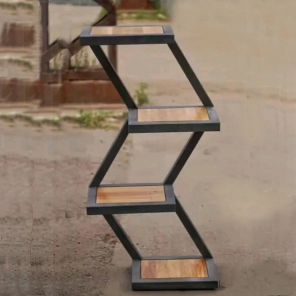 Çiçeklik Çiçek Standı | Salon Saksılığı | 4 Raflı