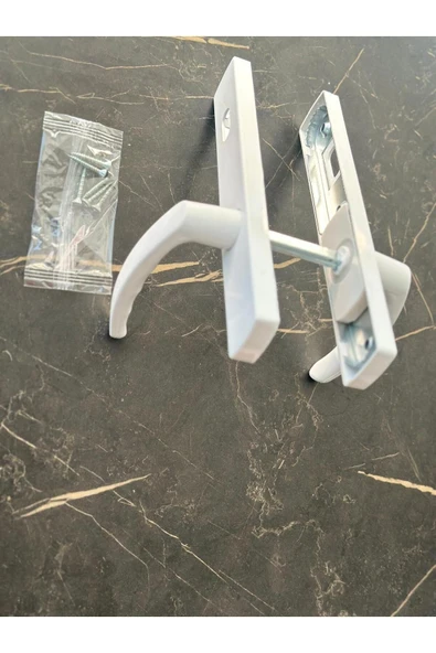 EVA PLAST Pvc Pimapen Plastik Kapı Kolu (ODA) Plastik Kapı Kolu / Beyaz 4 Adet - 3