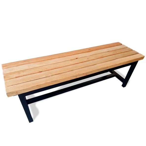 Sırtsız Oturma Bankı Ahşap Oturma Bankı - 4