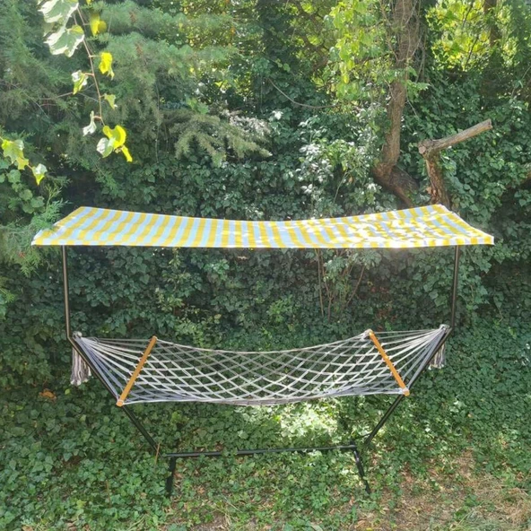 Gölgelikli Hamak Demiri Sarı Beyaz - 2