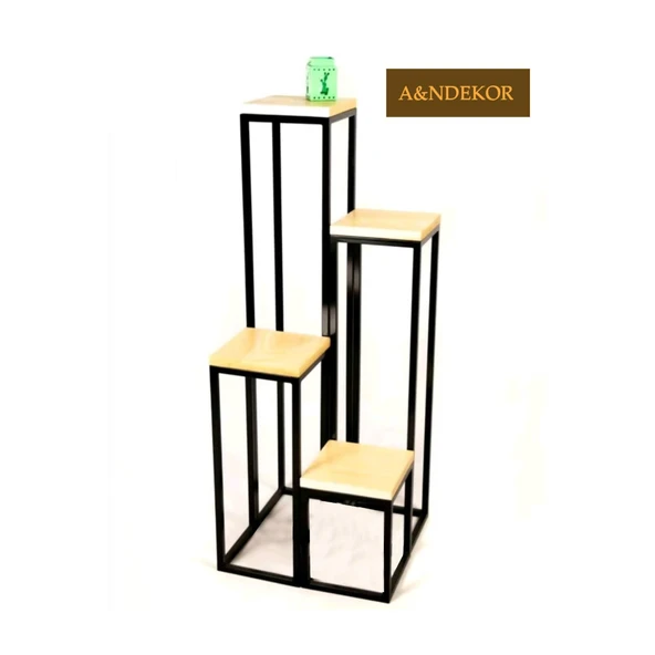 Saksılık 4 Raflı Çiçek Tasarım | Modern ve Şık Çiçeklik - 2