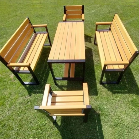 Bahçe Tasarım Bank | Ahşap Bank Modelleri - 3