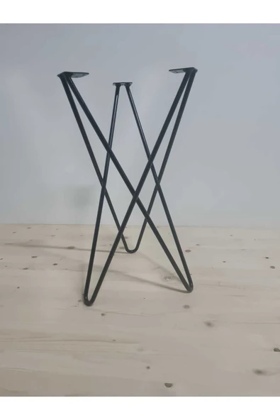 DEKOR "Yıldız" Sehpa Ayağı / Metal / Siyah - Çap 35cm - 5