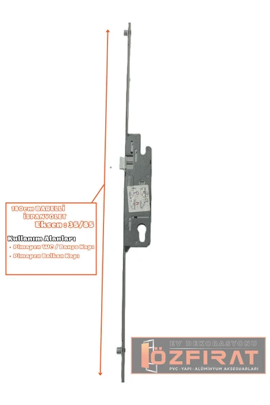 ÖZFIRAT PVC YAPI Pvc Kapı Ispanyolet 180cm-ito Marka - 4