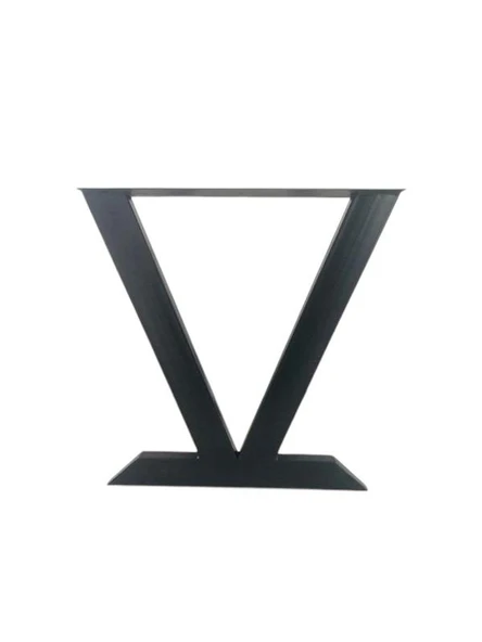 DEKOR Metal Masa Ayağı / 4-6 Kişilik / Siyah / 2 Adet / 58x6x70(h), AN0192 - 2