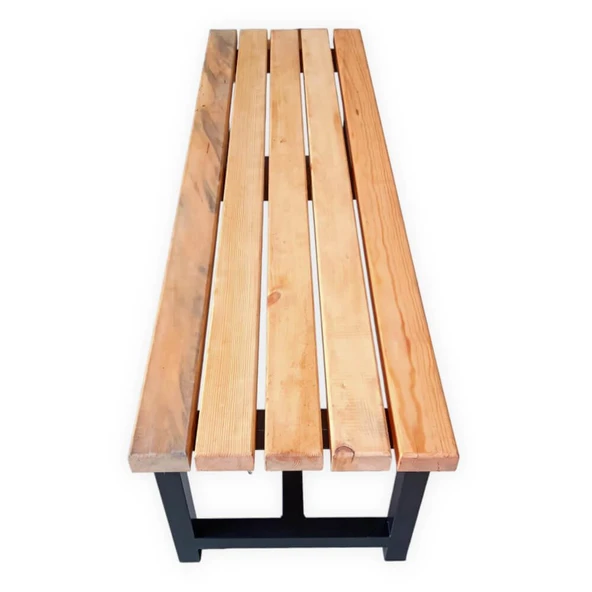 Sırtsız Oturma Bankı Ahşap Oturma Bankı - 2