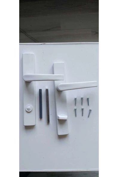Van Aks Meşe Yapı KAPI KOL PVC WC İÇİN BEYAZ - 3
