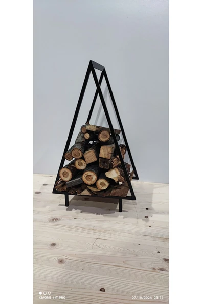 DEKOR Çatı Tipi Odunluk / Siyah / 30x20x50(h)cm - 3