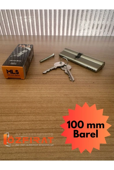 ÖZFIRAT PVC YAPI Pvc Pimapen Kapı Kilit Göbeği Barel 100mm Pirinç Anahtarlı - 4