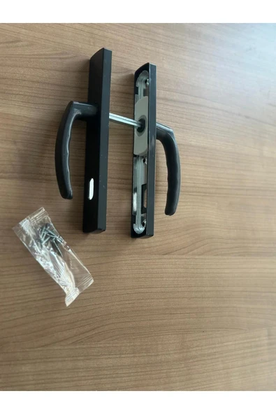 EVA PLAST Pvc Pimapen Plastik Kapı Kolu (ODA) Plastik Kapı Kolu / Antrasit 3 Adet - 2