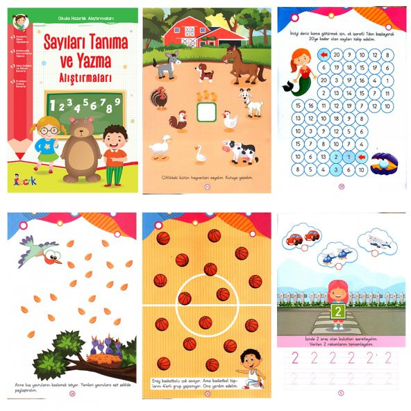 OKUL HAZIRLIK OYUNLARLA OKUMA YAZMA 4 KİTAP OKUL ÖNCESİ 1.SINIF - 4