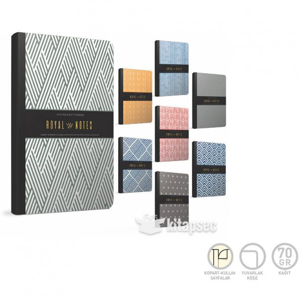 GIPTA ROYAL NOTES 17X24 120 YAPRAK ÇİZGİLİ DEFTER 4641