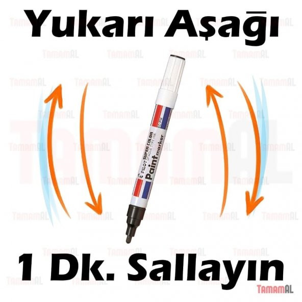 ALMAN MARKASI KAPORTA RÖTÜŞ KALEMİ Siyah Beyaz Gri Kırmızı Mavi - 2