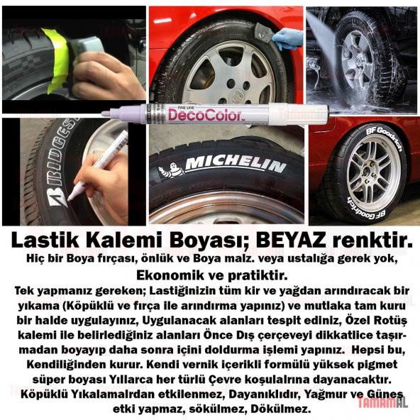 LASTİK KALEMİ ALMAN MARKASI BEYAZ SARI KIRMIZI MAVİ TURUNCU YEŞİL - 5