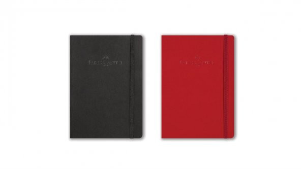 FABER CASTEL PLASTİK KAPAK ÇİZGİLİ 80YP DEFTER LASTİKLİ - 3