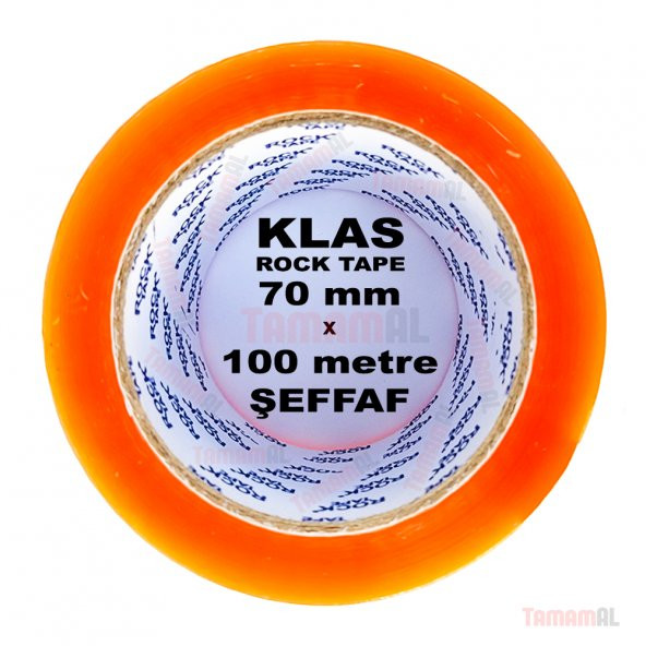 70mm x 100 METRE ŞEFFAF GENİŞ KOLİ BANDI KLAS BANT Rock HOTMELT - 4