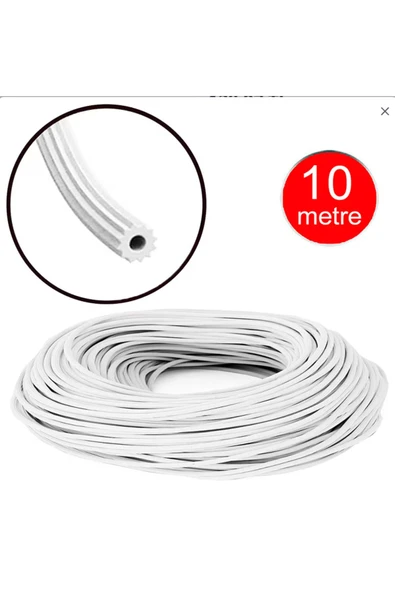 Urfakent Beyaz Sineklik Teli Contası Fitili 10 Metre - 1