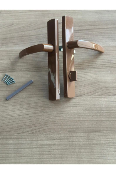 EVA PLAST Pvc Pimapen Plastik Kapı Kolu Balkon Kahverengi(ALTINMEŞE) 2 Adet - Resim 4