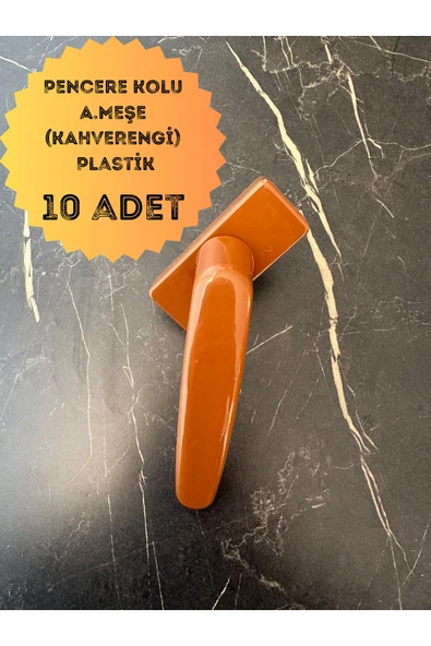 EVA PLAST Pencere Kolu PVC / Plastik Kahverengi(Altınmeşe) 10 Adet