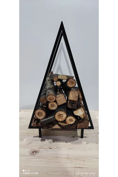 DEKOR Çatı Tipi Odunluk / Siyah / 30x20x50(h)cm - 2