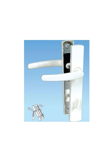 ÖZFIRAT PVC YAPI Pvc Pimapen Plastik Kapı Kolu Tuvalet(WC) / Banyo Plastik Kapı Kolu / Kahverengi (ALTINMEŞE) 1 Adet - 5