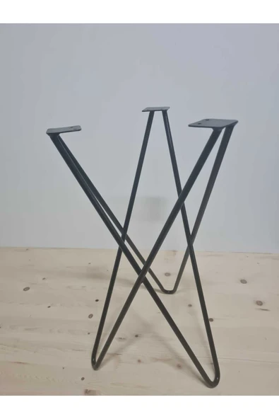 DEKOR "Yıldız" Sehpa Ayağı / Metal / Siyah - Çap 35cm