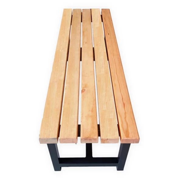 Sırtsız Oturma Bankı Ahşap Oturma Bankı - 3