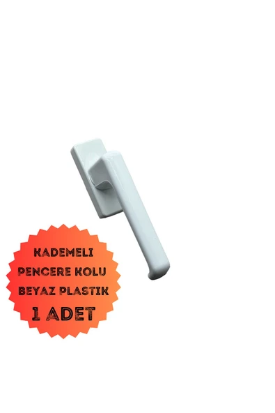 EVA PLAST Pencere Kolu Kademeli / Plastik Beyaz 1 Adet