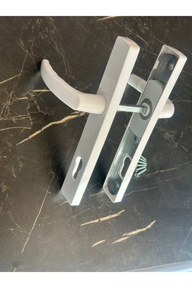 EVA PLAST Pvc Pimapen Plastik Kapı Kolu Balkon/tuvalet(WC)/banyo (BAREL YUVALI) / Beyaz 1 Adet - 3