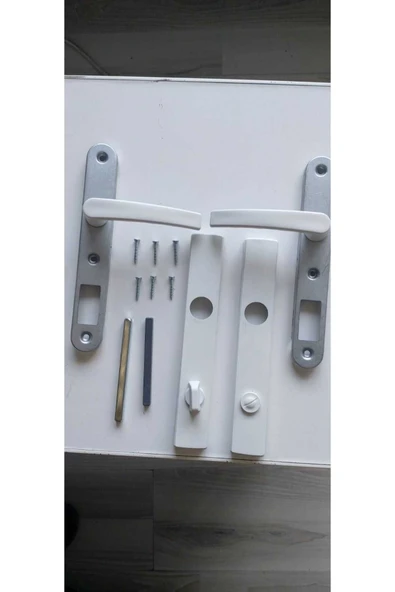 Van Aks Meşe Yapı KAPI KOL PVC WC İÇİN BEYAZ - 2