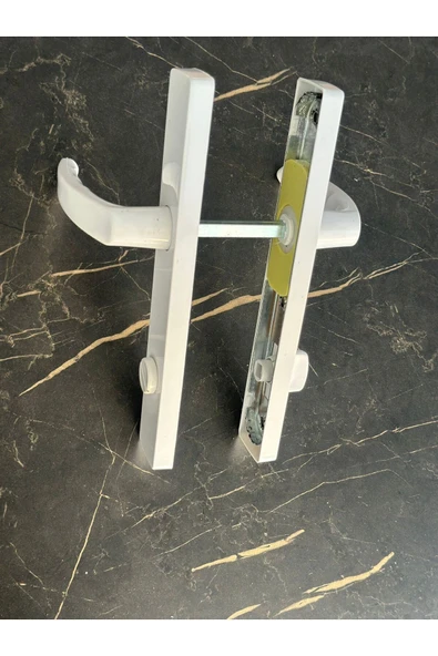 EVA PLAST Pvc Pimapen Plastik Kapı Kolu Tuvalet(WC) / Banyo Plastik Kapı Kolu / Beyaz 2 Adet - 3