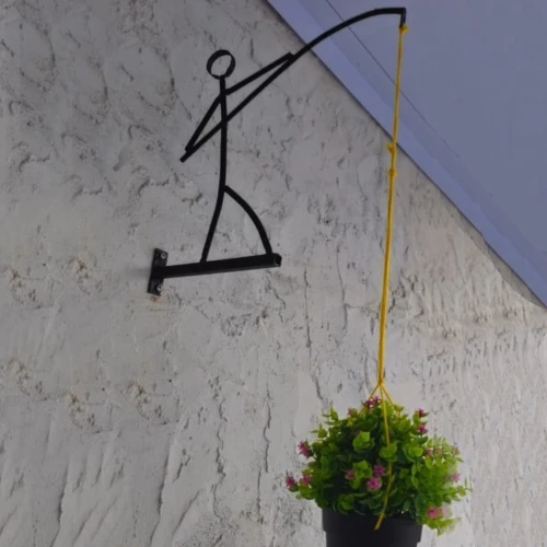 A&N Dekor Saksı Duvar Aparatı - Dekoratif Çöp Adam Çiçeklik Saksılık