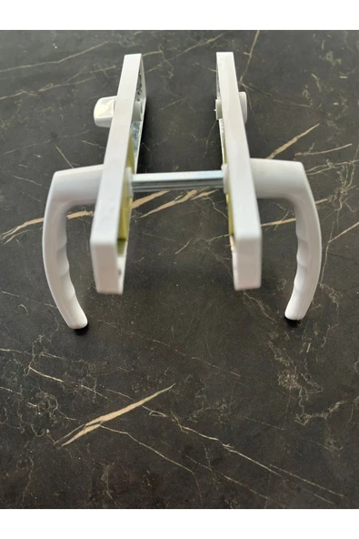 EVA PLAST Pvc Pimapen Plastik Kapı Kolu Tuvalet(WC) / Banyo Plastik Kapı Kolu / Beyaz 2 Adet - 2