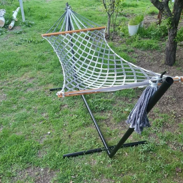 Metal Hamak Ayağı Boru Metal Hamak Demiri | Siyah Renk