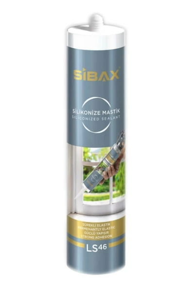 Sibax Sıbax Silikonize Mastik Beyaz Ls46 450g - 1