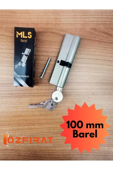 ÖZFIRAT PVC YAPI Pvc Pimapen Kapı Kilit Göbeği Barel 100mm Pirinç Anahtarlı - 2