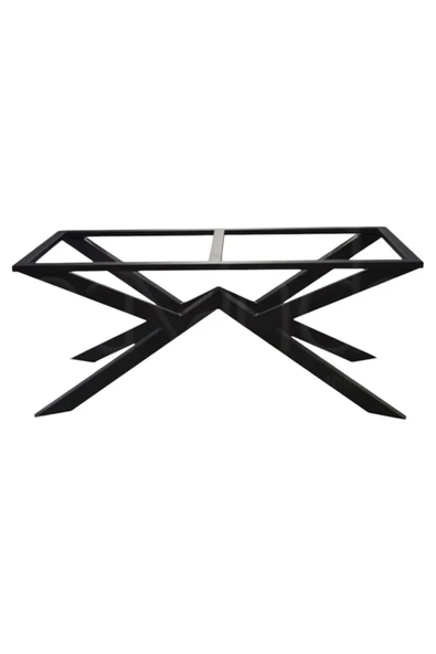 DEKOR Piramit Masa Ayağı / Siyah / 1 Parça / 135x60x70(h)cm