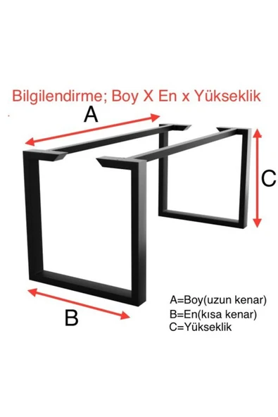 DEKOR Ay Şömine Soba Odunluk / Metal / Siyah / Büyük Boy-90x50x92(h), AN0182 - 2