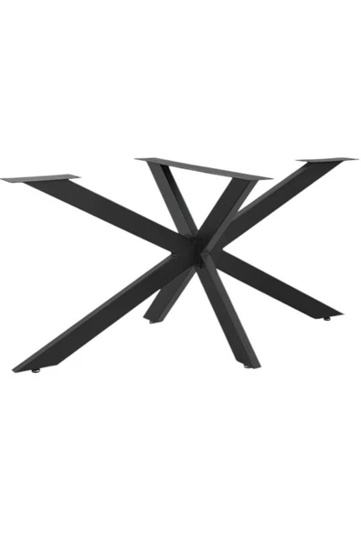 DEKOR Örümcek Yemek – Çalışma Masası Ayağı - Siyah - 150x60x73(h)cm