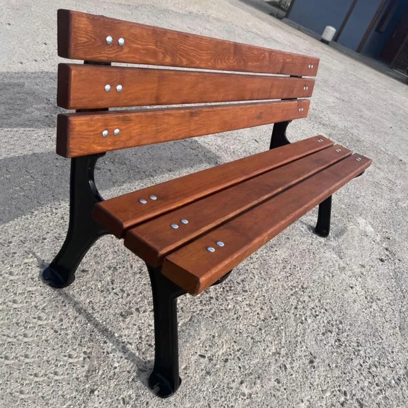 Ahşap Döküm Bahçe Bankı Döküm Bank Takımı Klasik Oturma Bankı - 4