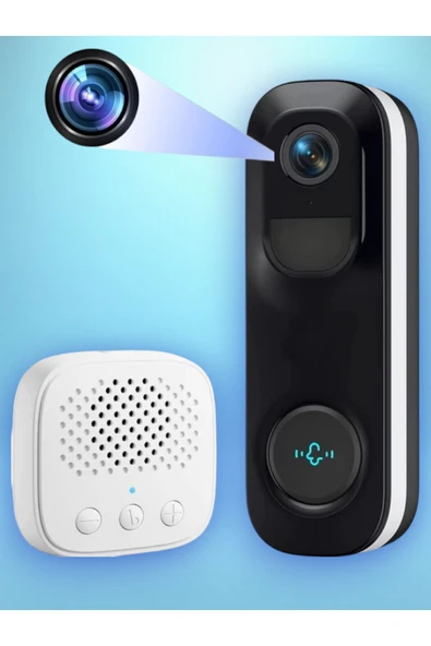 Urfakent 2K Kapı Zili Wifi Akıllı Kamera Geniş Açı