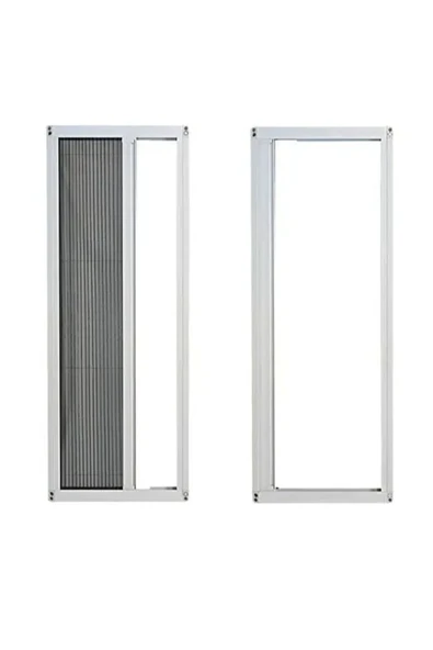 Akpen Akordeon Pileli Pilise Kapı Sineklik Beyaz, 90x210 cm Istenilen Ölçüde