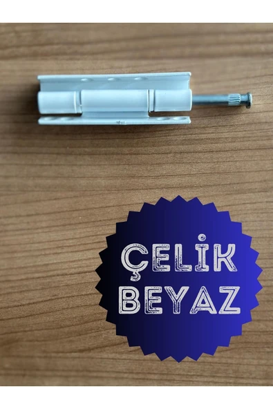unix PVC Pimapen Kapı Pencere Menteşesi Çelik 90mm Beyaz/10 Adet) VİDALAR DAHİL - 4