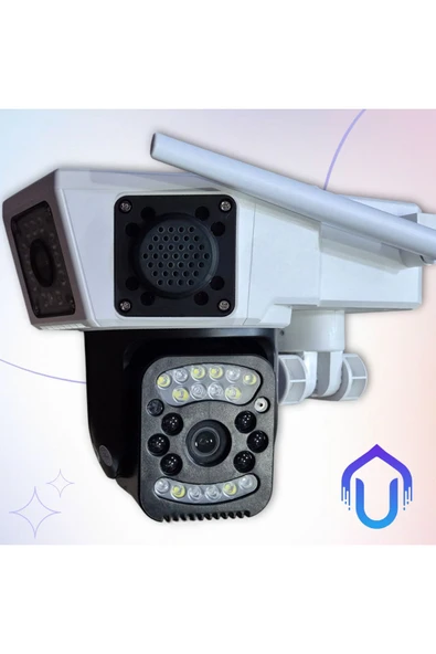 Urfakent Çift Kameralı 1080P WIFI PTZ Kamera Yeni Ayak Tasarımı - 4