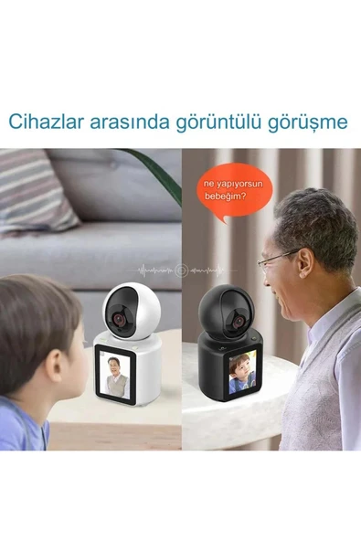 Urfakent Ekranlı Wifi İç Ortam Kamerası(Hafıza Kartı Dahildir) - 3